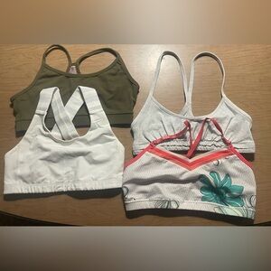 Lot of 4 Lululemon Sports Bras size 6